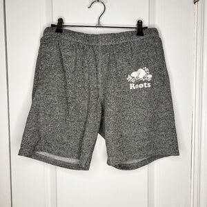 Roots Organic Original Sweatpant Shorts Size Medium Women's grey